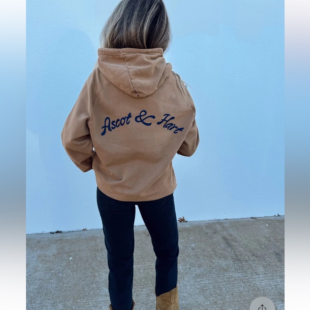 Women’s brown ascot and hart sweatshirt hoodie